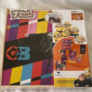 Despicable Me 3 Cardinal Wooden Puzzle Set - Colorful